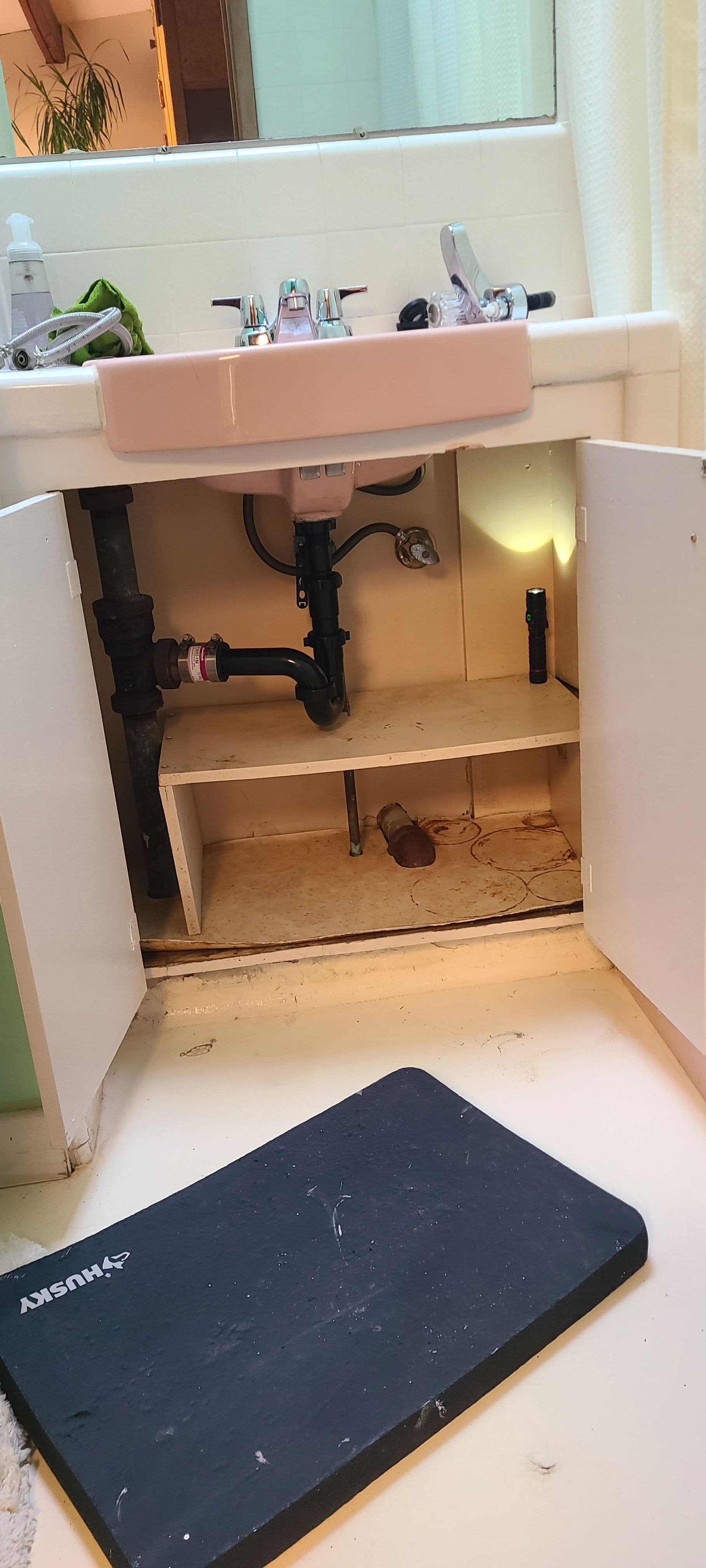 Gallery photos for Faucet and Drain Line Upgrade on a Bathroom Sink: Image #1
